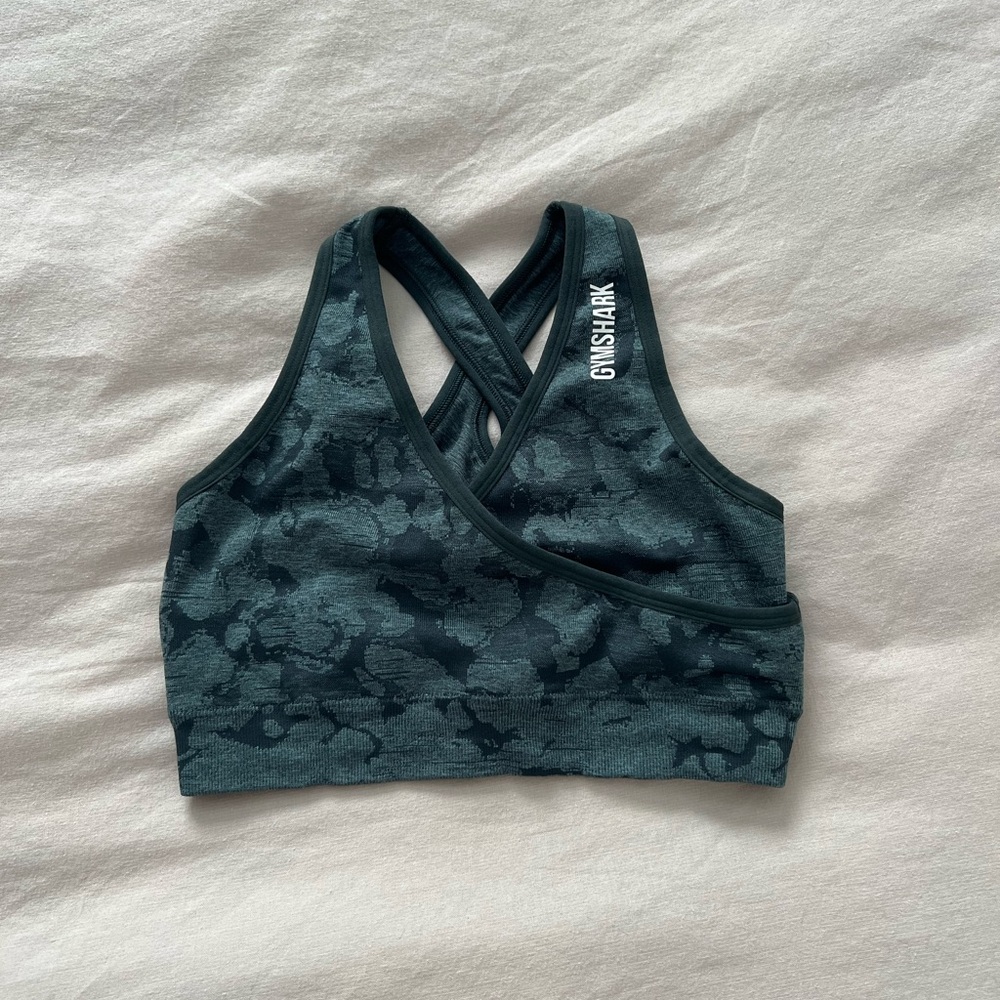 Gymshark camo sports bra
